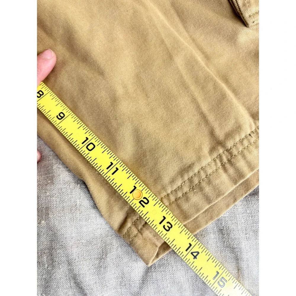 Sean John‎ Mens Cargo Shorts Tan Khaki Cotton Twill Multi-Pocket Size 36